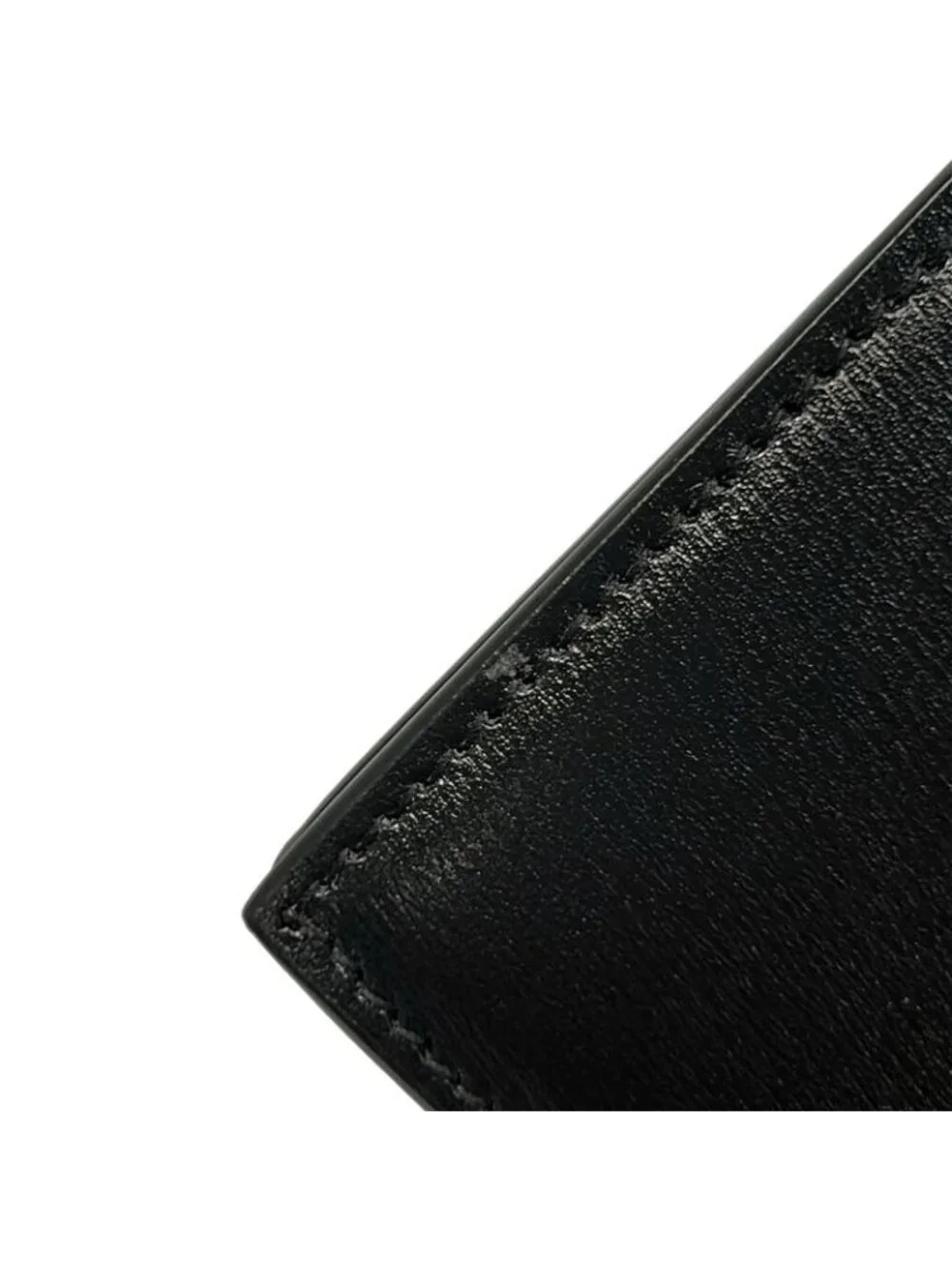 Saint Laurent Paris Bifold Wallet Black Gold Ysllogo Leather - Picture 11 of 12